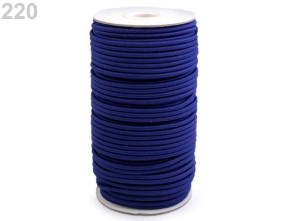 Gummikordel rund Ø3 mm MAGGIE - Blau